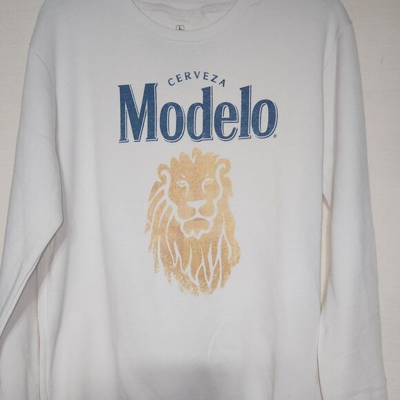 Modelo Cerveza men's Large sweatshirt-faded - Picture 1 of 6